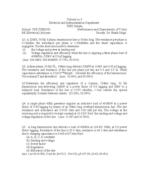 UEC513 List of Experiments - Signals and Systems - Studocu