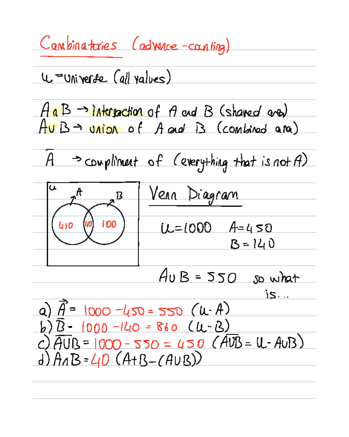 Advanced Counting Techniques: A Comprehensive Guide for MATH 410 - Studocu