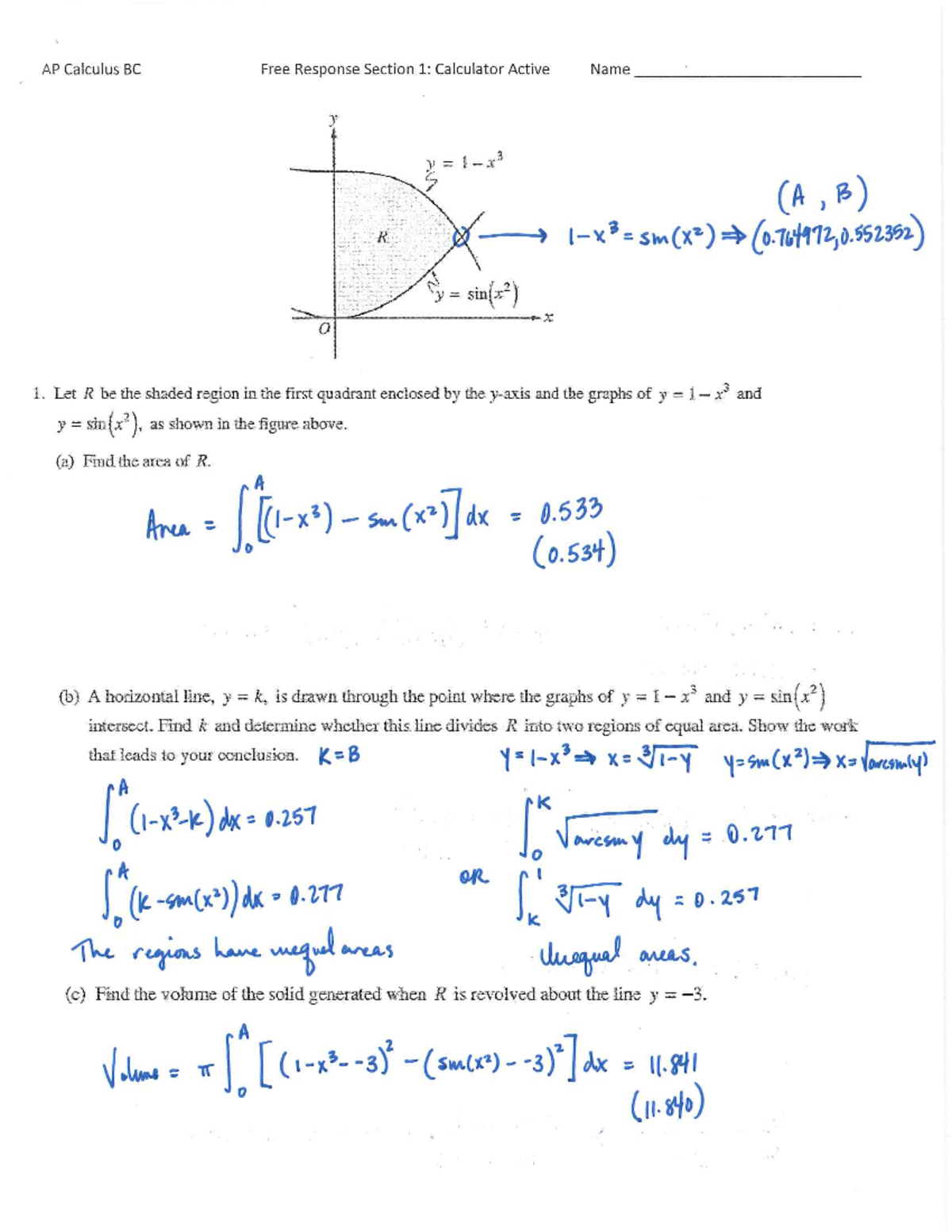 AP Calculus BC FRQ Practice: Solutions and Explanations - Studocu