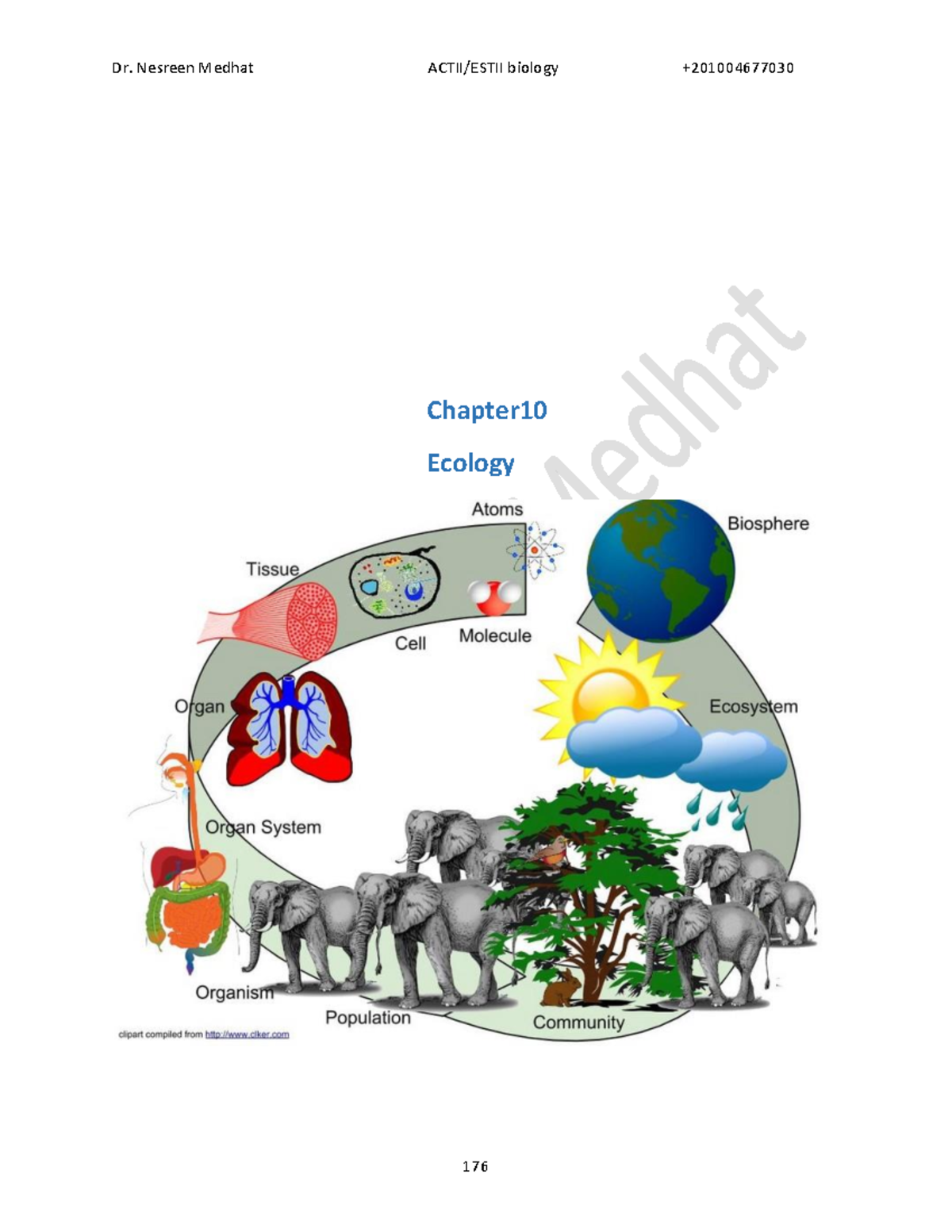 Biology 176: Chapter 10 - Ecology Overview and Key Concepts - Studocu