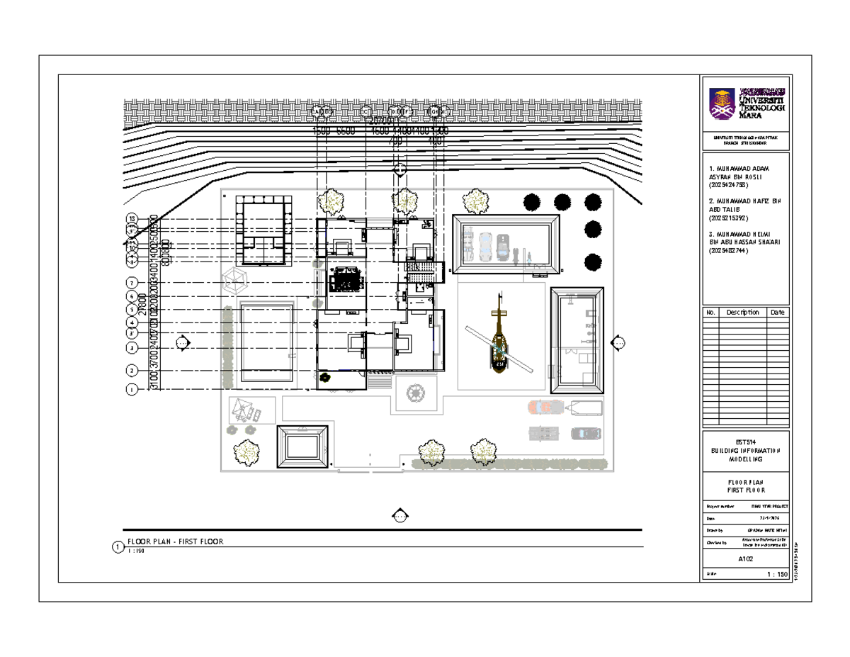 BST514 Final Year Project: First Floor Floor Plan - Studocu
