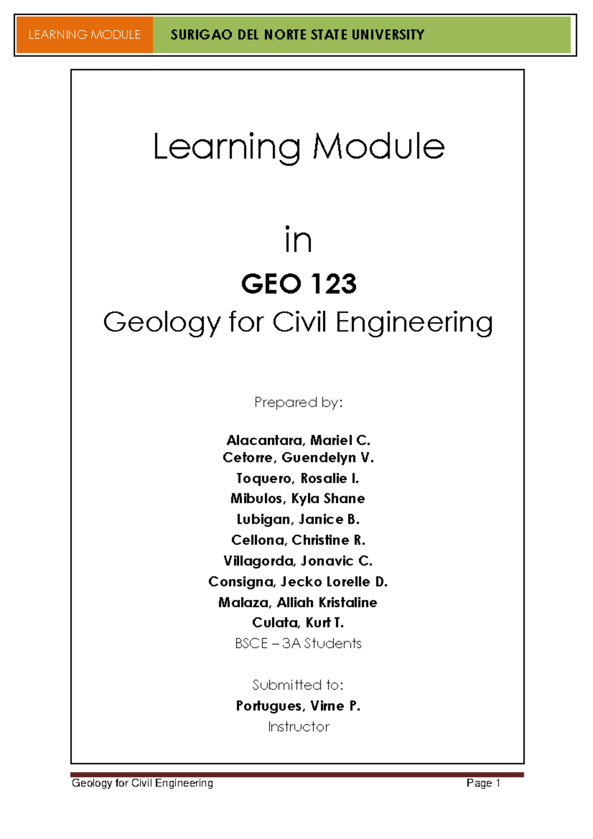 Chapter 1: General Geology Overview for GEO 123 - Civil Engineering ...