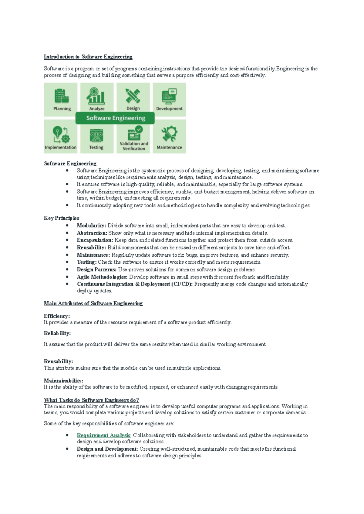 Software Engineering Fundamentals - Unit 1 Overview - Studocu