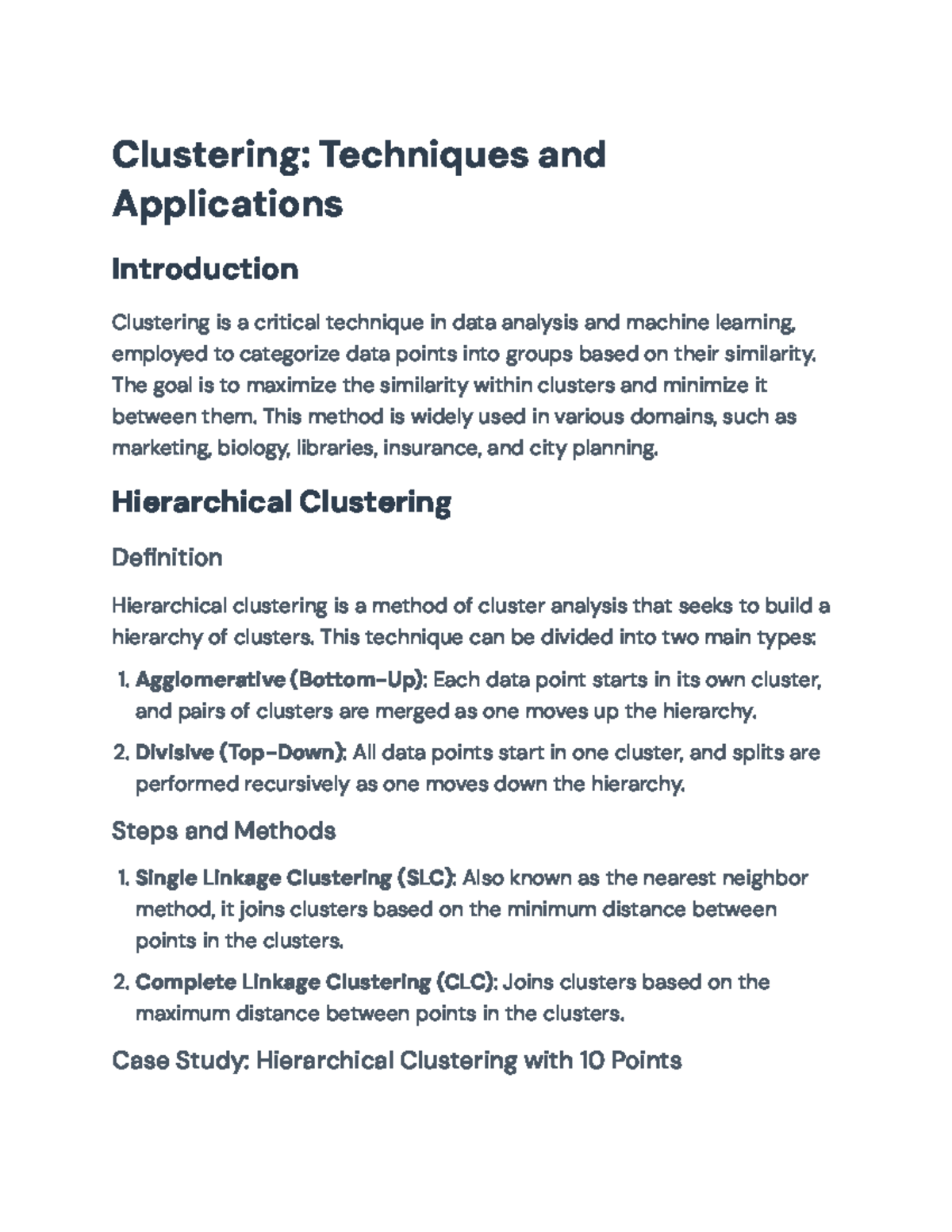 Clustering Techniques and Applications: Hierarchical & K-means Methods ...