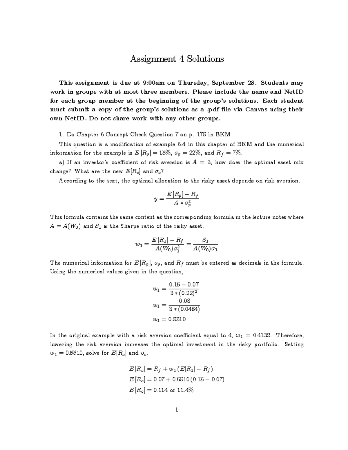 Assignment 4 Solutions (Sol) - 230929: Chapter 6 Concept Check - Studocu