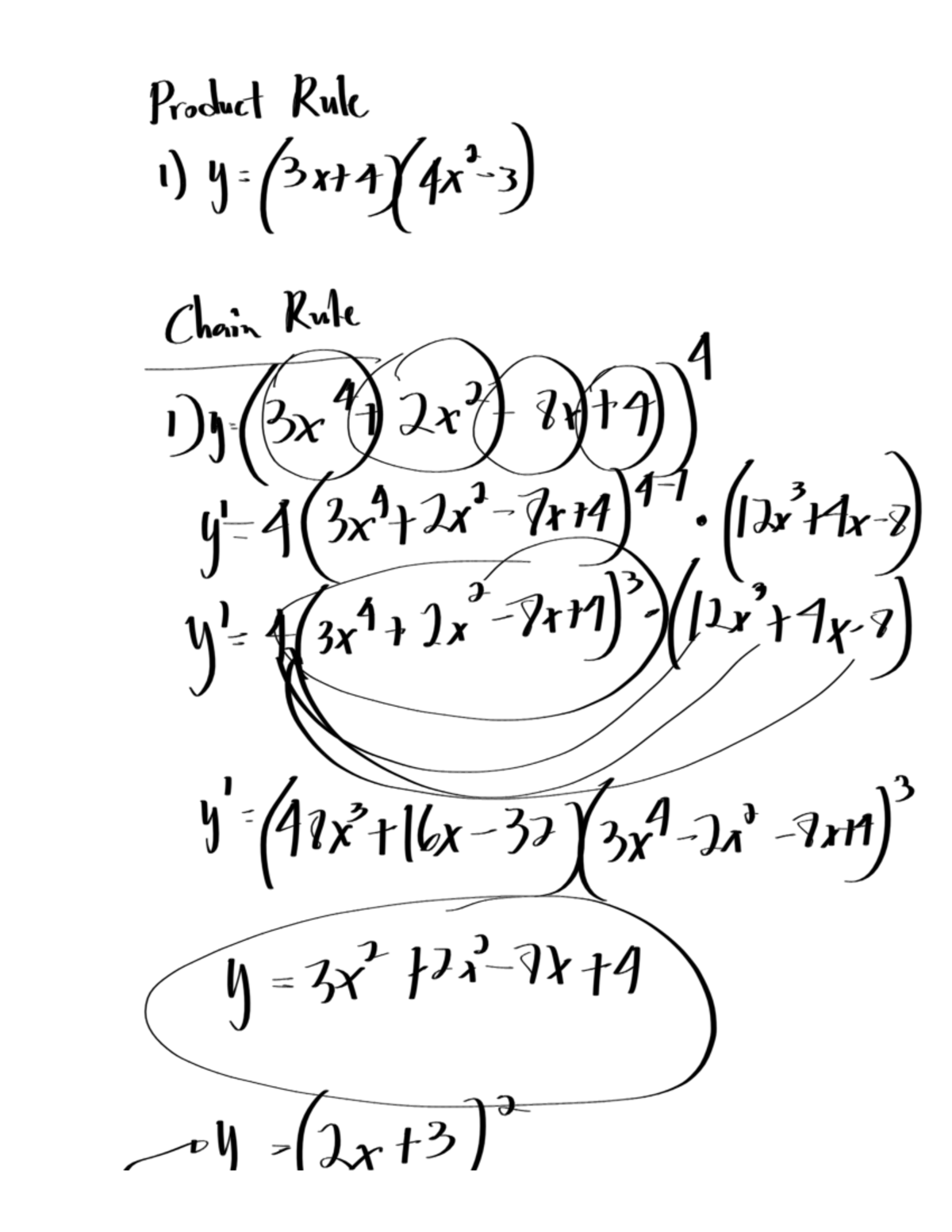 Chain Rule - Calculus Notes (MATH 101) - Studocu