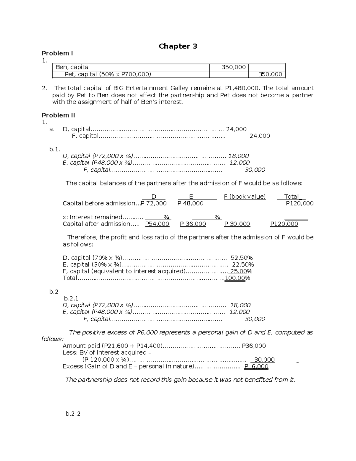 Advanced Financial Accounting and Reporting Solman 3 - Chapter 3 ...