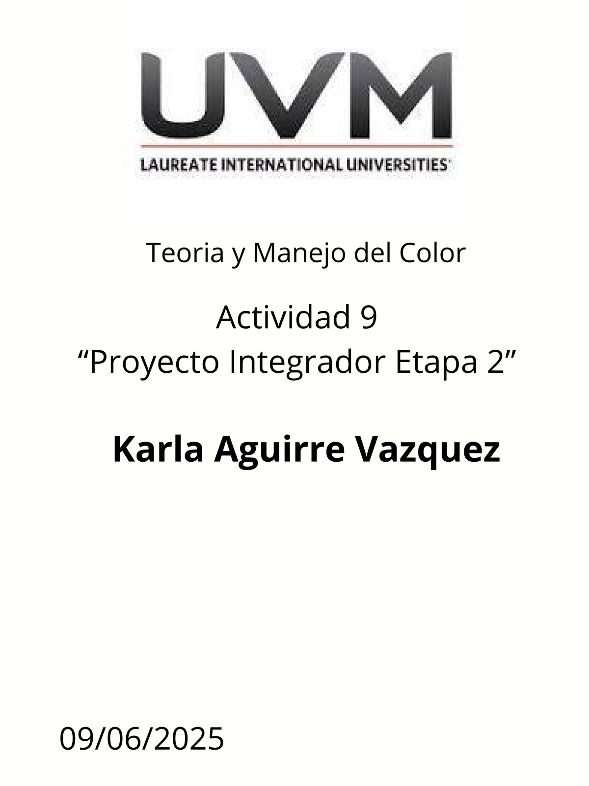 A9 KAV - Actividad 9: Proyecto Integrador Etapa 2 - Teoría del Color ...