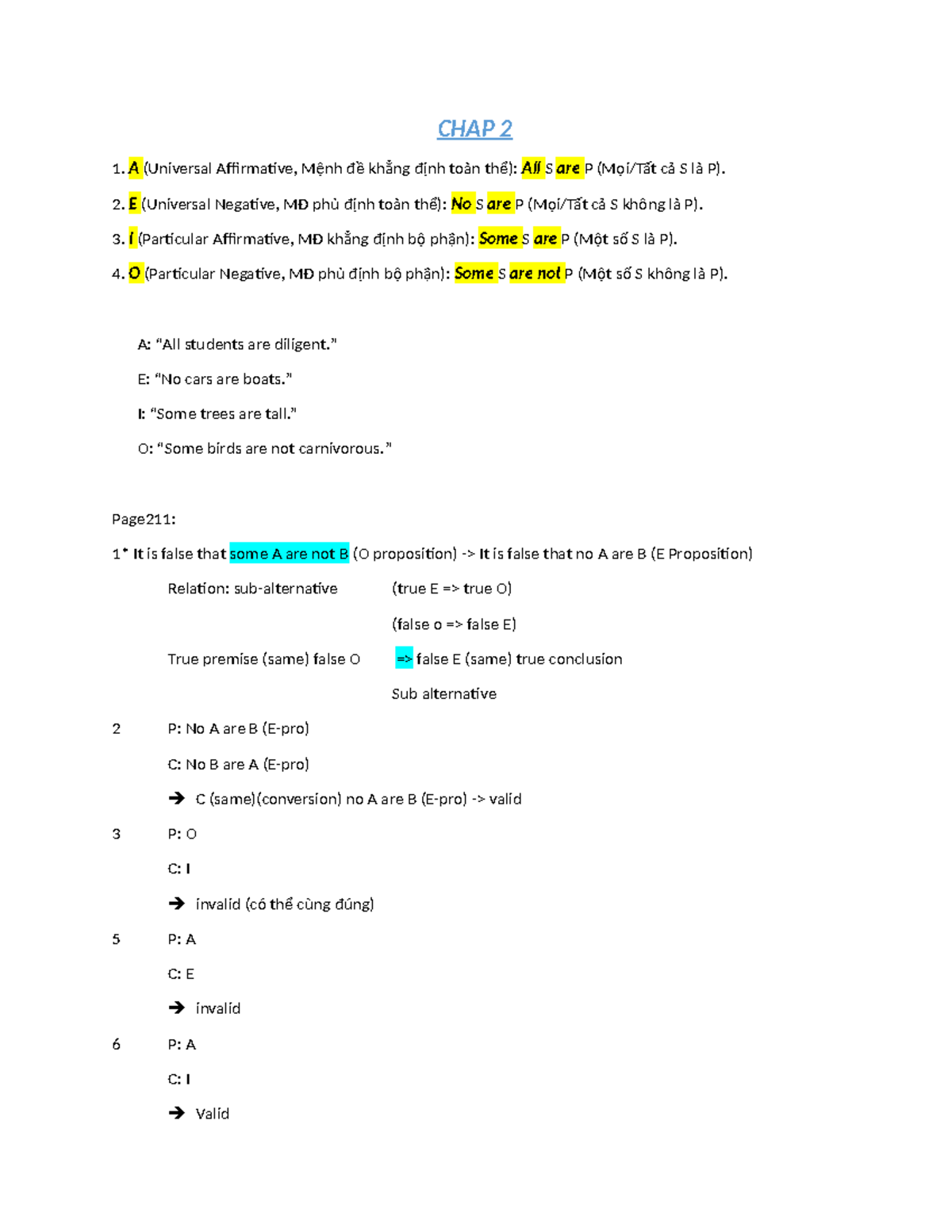 Logic - ÂFFE: Chapter 2 Overview of Propositions - Studocu