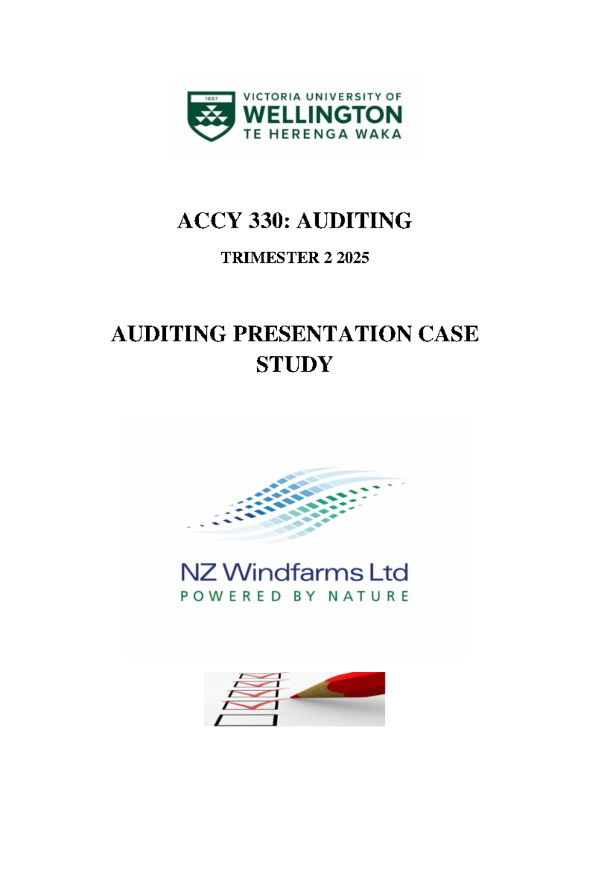ACCY 330 Tri 2 2025 Auditing Presentation Case Study Overview - Studocu
