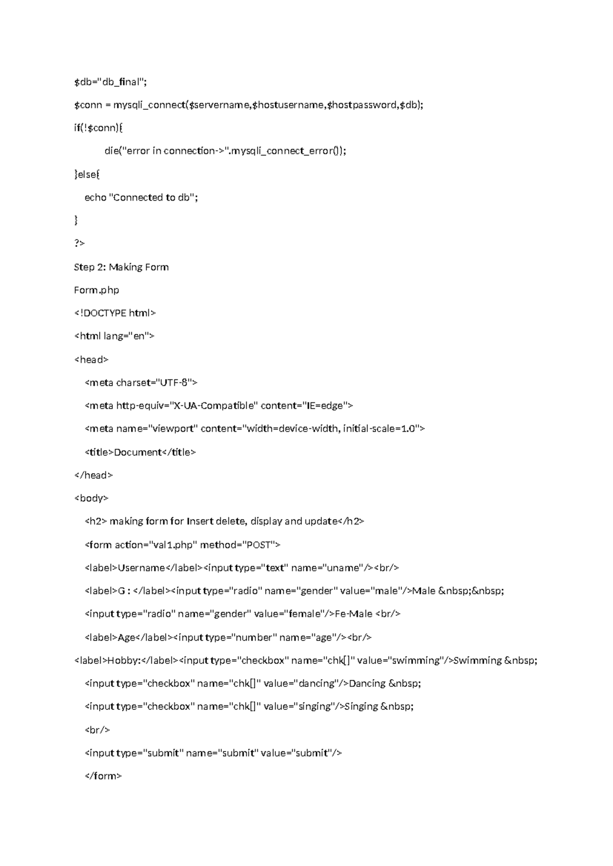 2 This Is Code Of Php db db final conn Studocu 2-this-is-code-of-php-db-db-final-conn-studocu