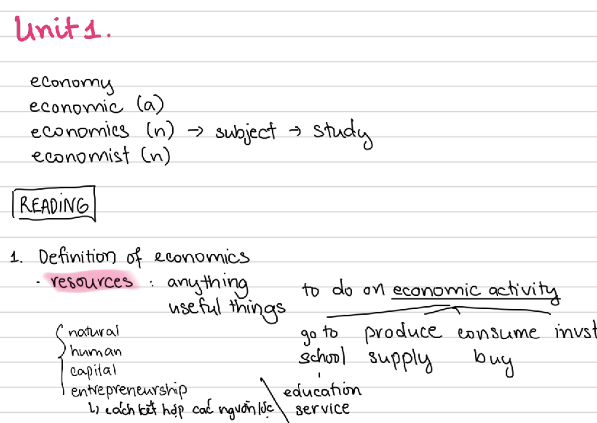 TACN1 - Economics Concepts and Theories Overview - Studocu