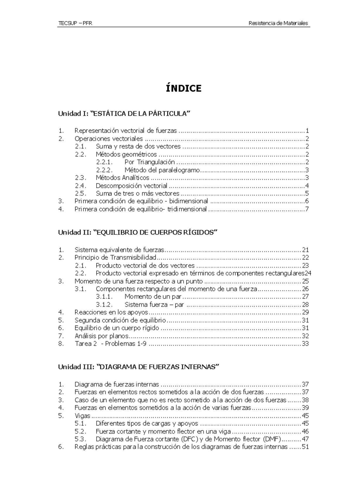 TECSUP - PFR Resistencia de Materiales: Apuntes y Ejercicios - Document Preview