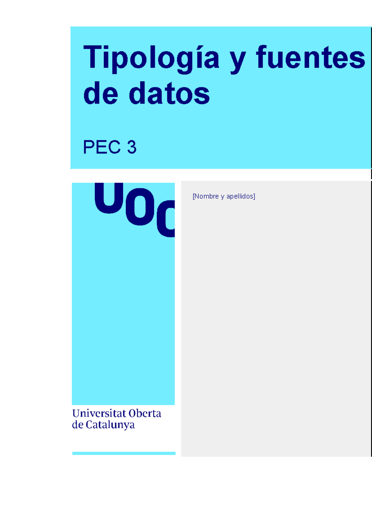 Tipología y Fuentes de Datos PEC 3: Análisis de Desafíos Éticos en IA ...