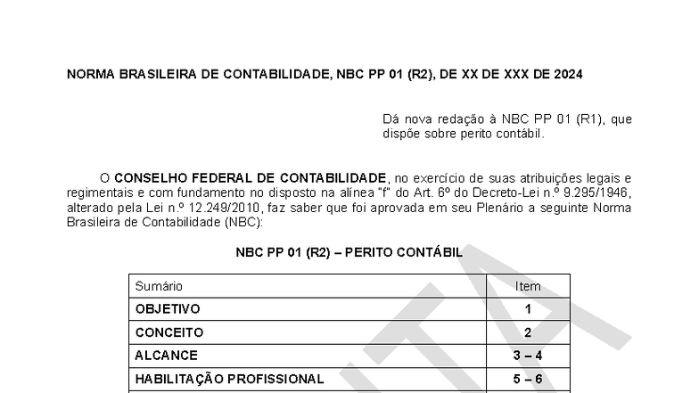 Norma Brasileira de Contabilidade NBC PP 01 (R2) sobre Perito Contábil ...