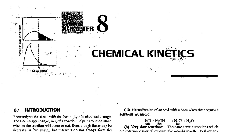 CHEM 519: Introduction to Chemical Kinetics and Thermodynamics - Studocu