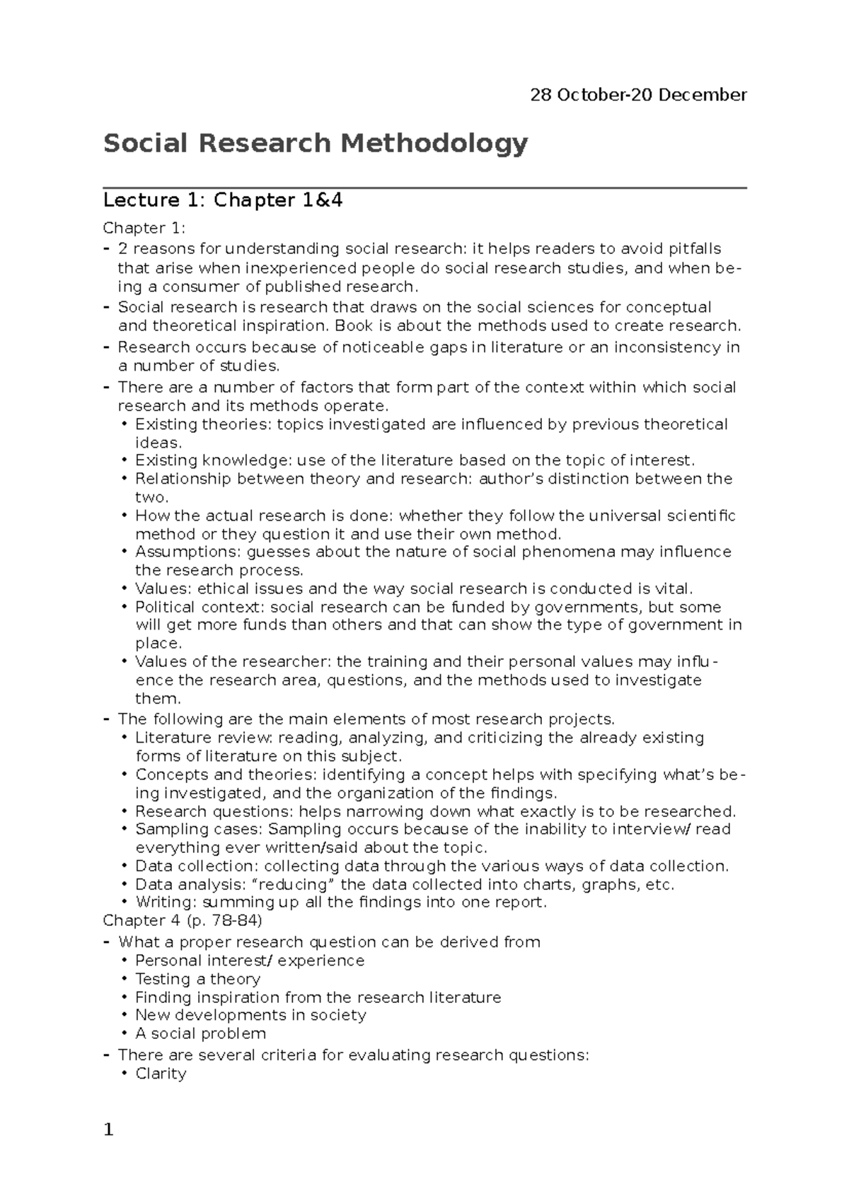 Social Research Methodology: Key Concepts and Evaluation Criteria ...