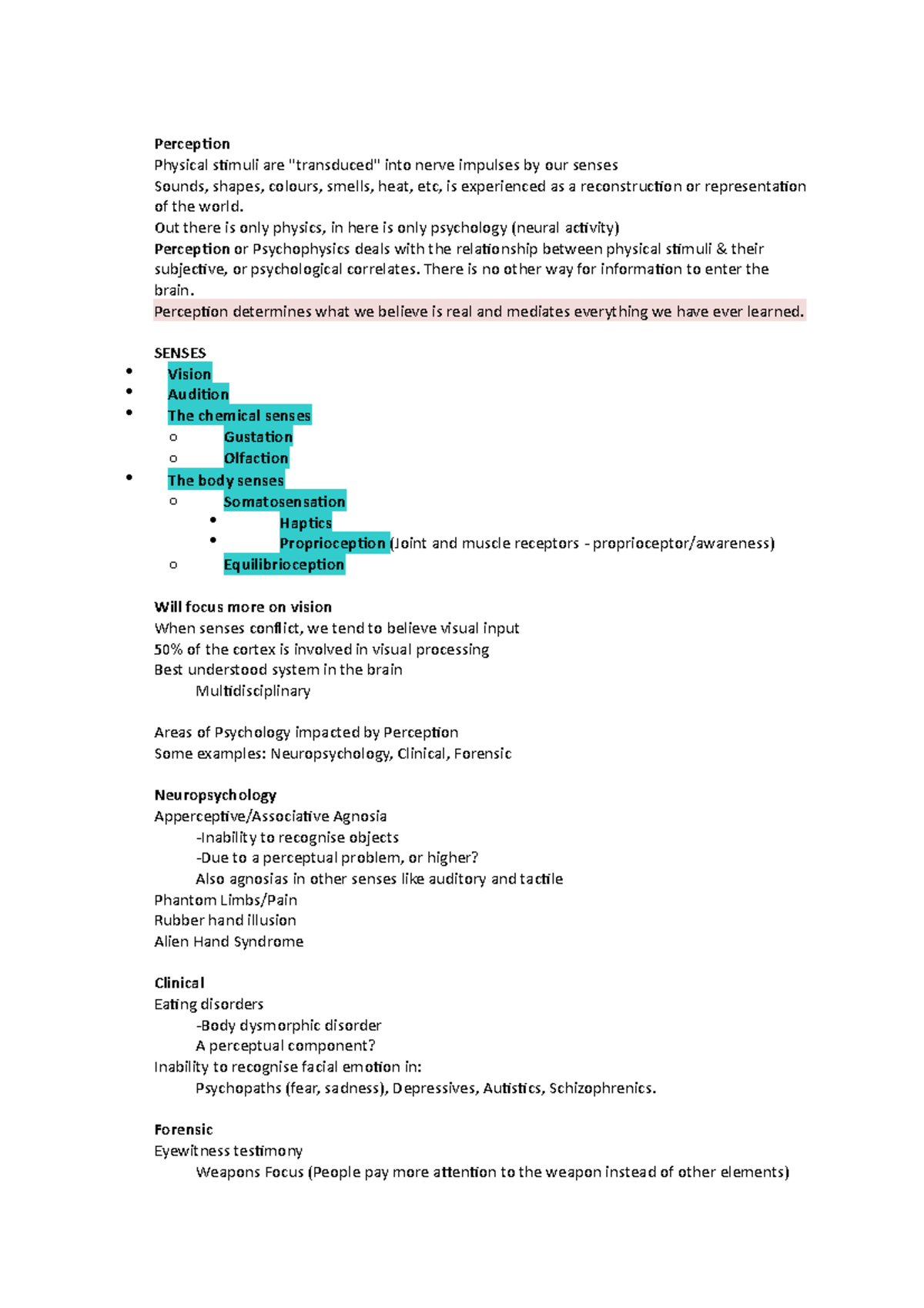 Lecture notes, lectures week 1 - 3 - lecturer - kevin brooks ...