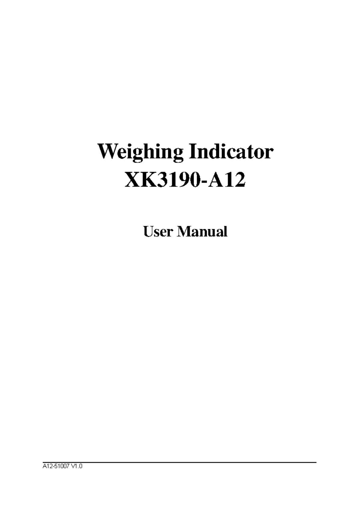Digital Weighing Indicator User Manual (200904) V2.0 - Studocu