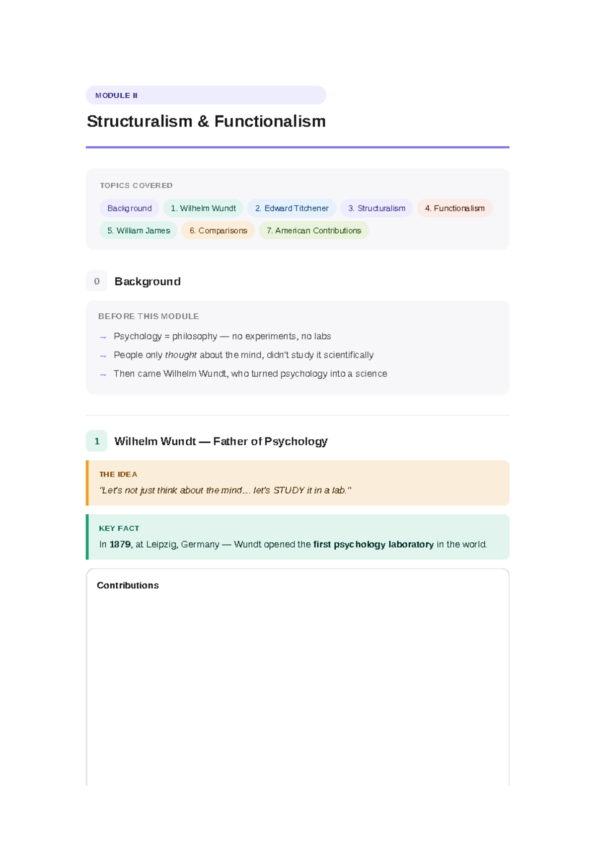 Module II: Structuralism & Functionalism Overview - Studocu