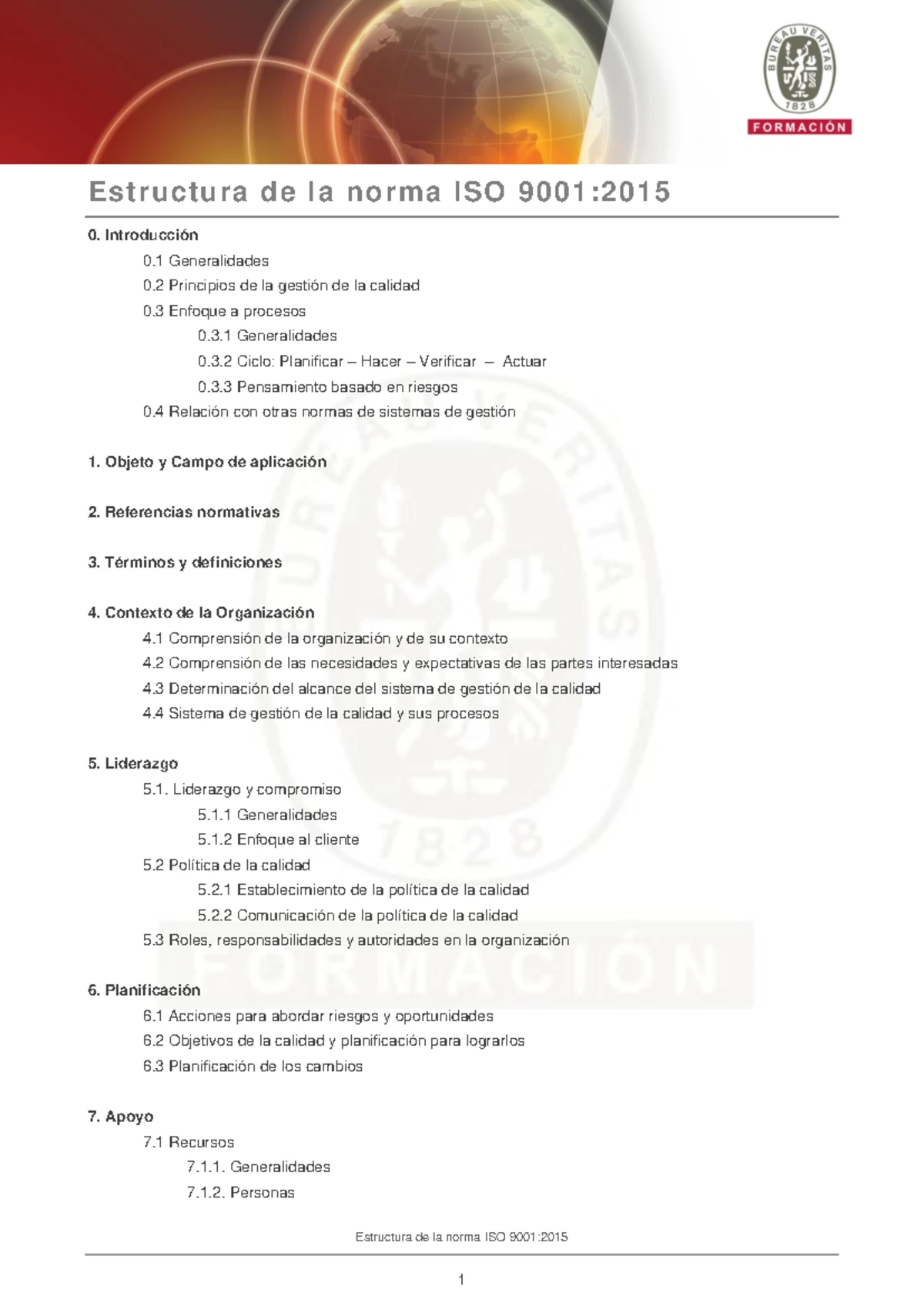 Conceptos y Definiciones de la Norma ISO 9001:2015 - Calidad - Studocu