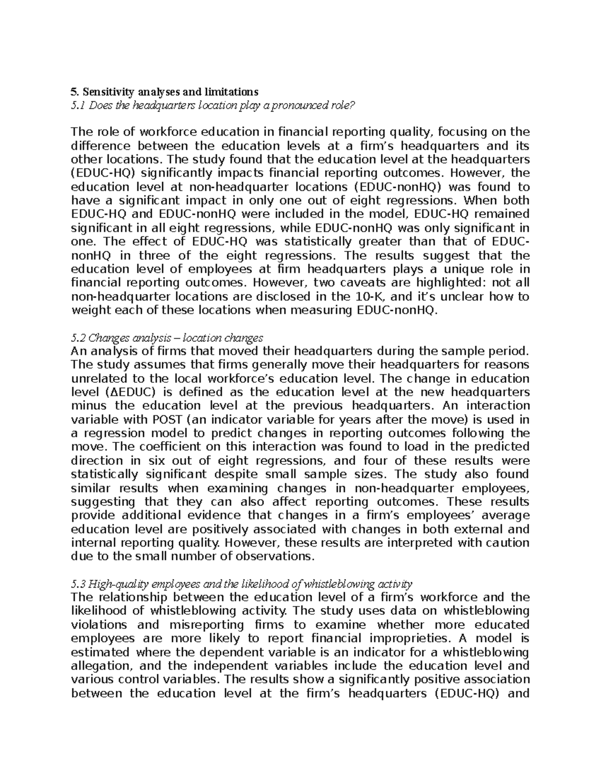 FRM- Report on Workforce Education and Financial Reporting Quality ...