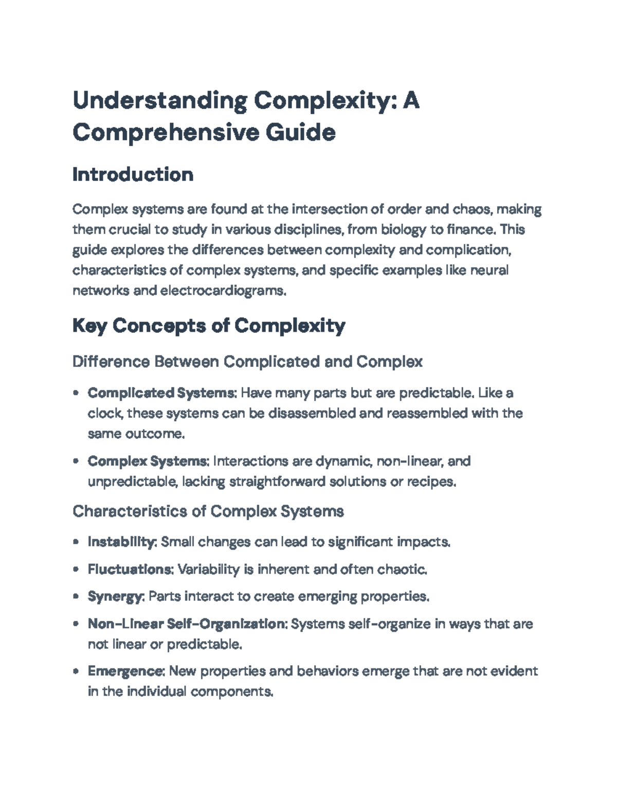 Complex Systems (CS101): A Comprehensive Guide to Understanding ...
