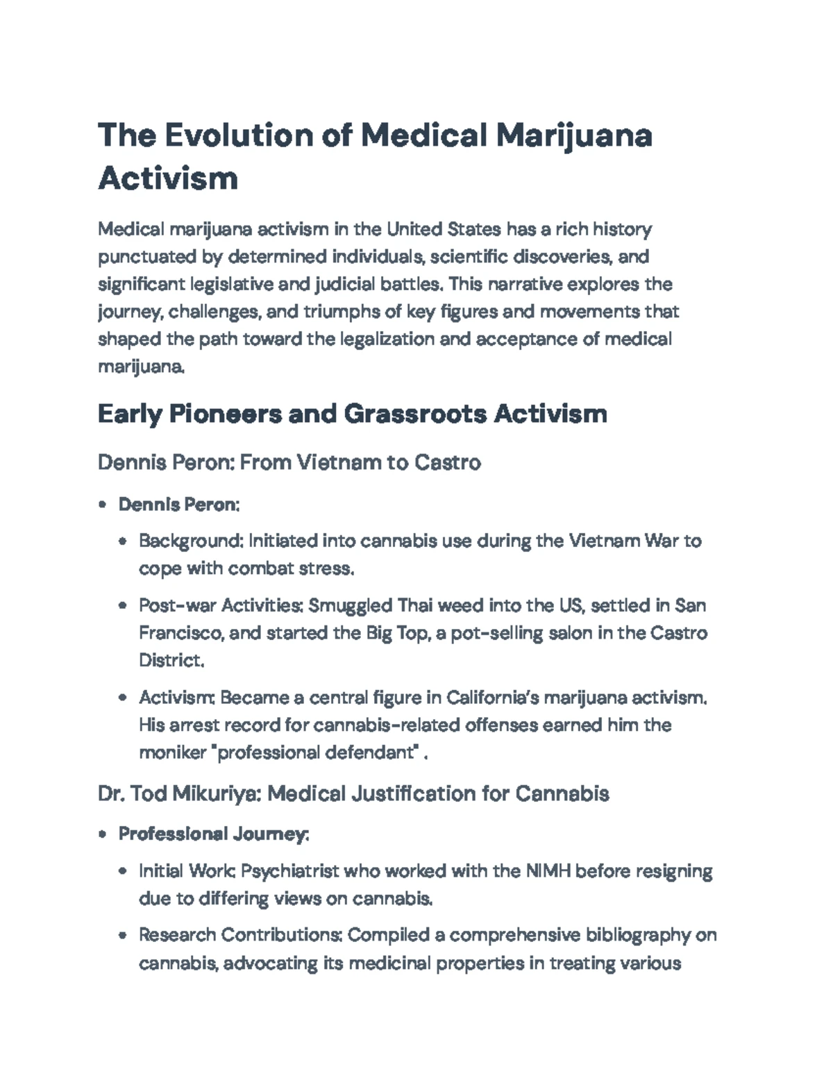 Prop. 215: The Emergence of Medical Marijuana Advocacy in CA - Studocu
