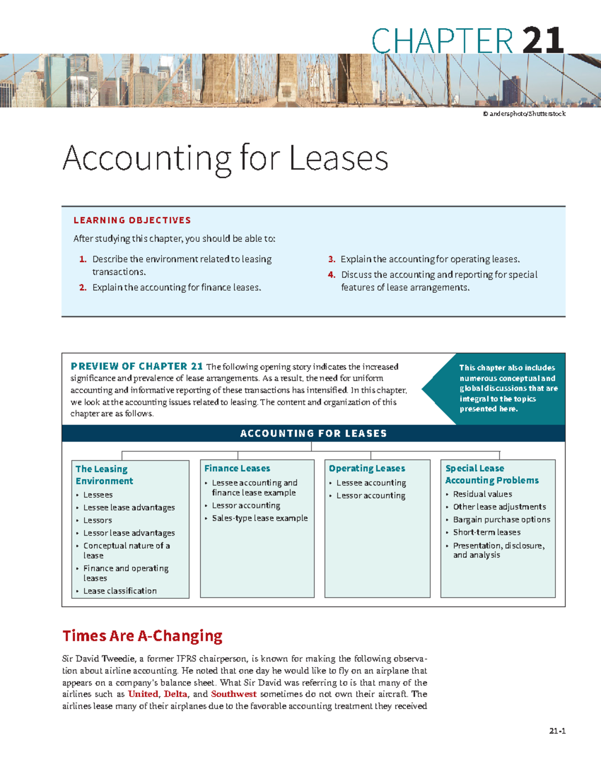 Chapter 21: Accounting for Leases - Key Concepts and Insights - Studocu