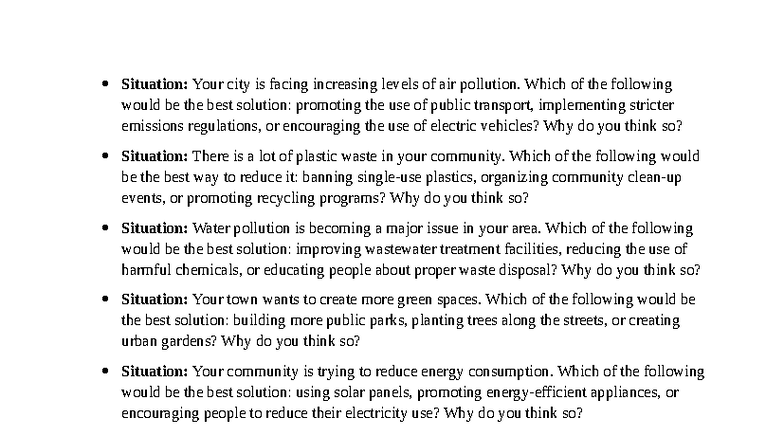 Environmental Solutions: Addressing Pollution & Sustainability Issues ...
