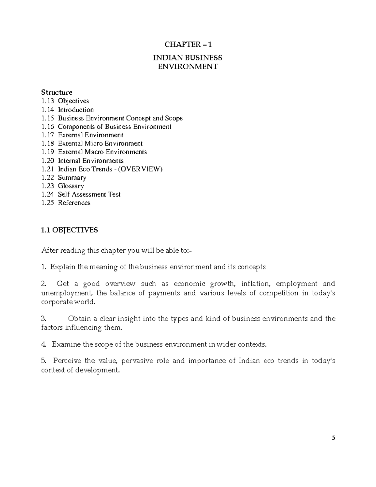 Indian Business Environment: Chapter 1 Overview and Analysis - Studocu