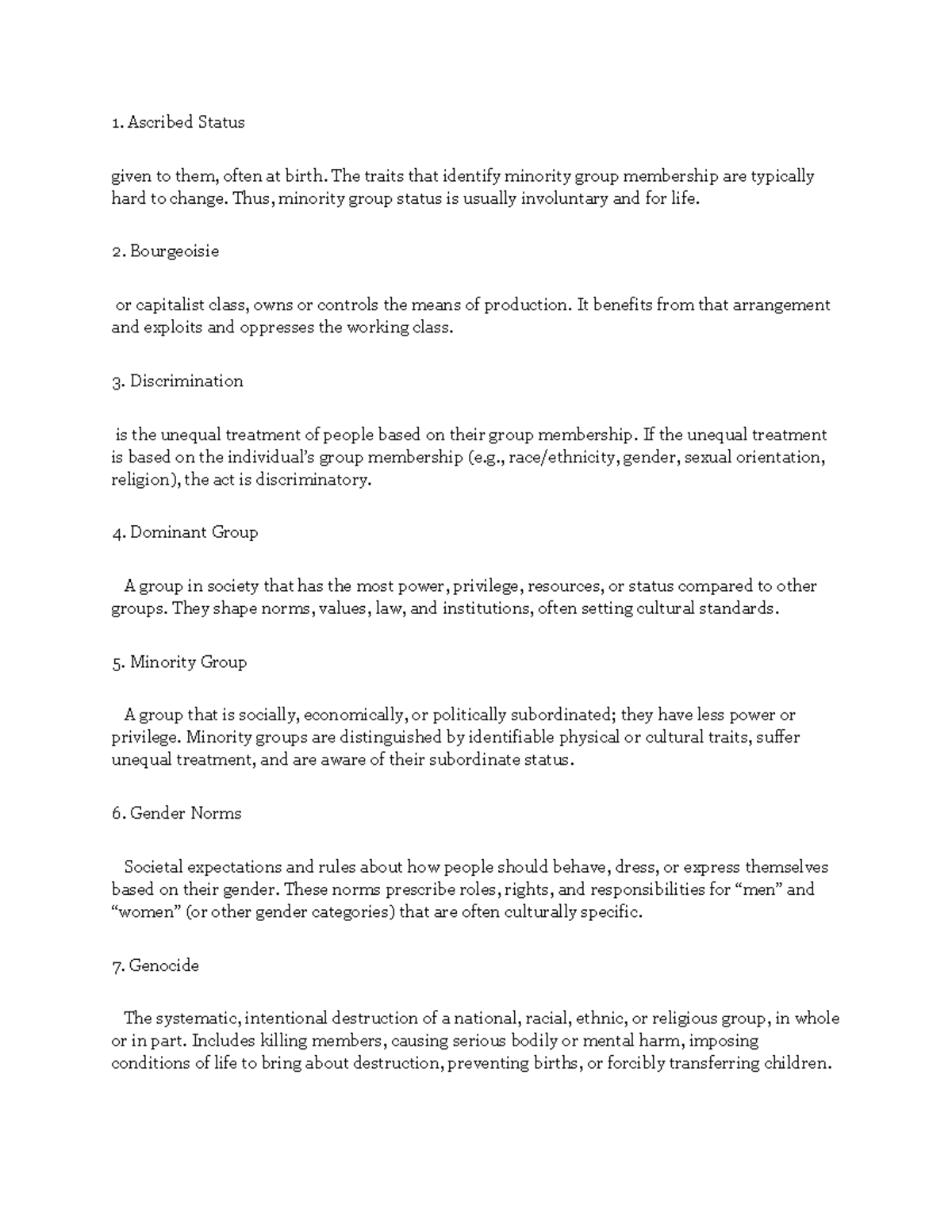Sociology 101: Exam 1 Review of Key Concepts and Theories - Studocu