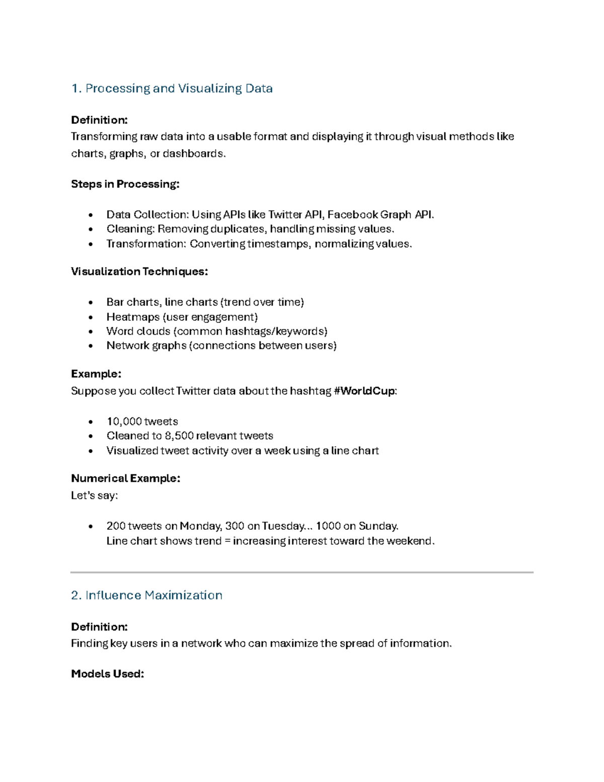 SMA Unit 5 - Data Processing, Visualization, and Social Media Analytics ...