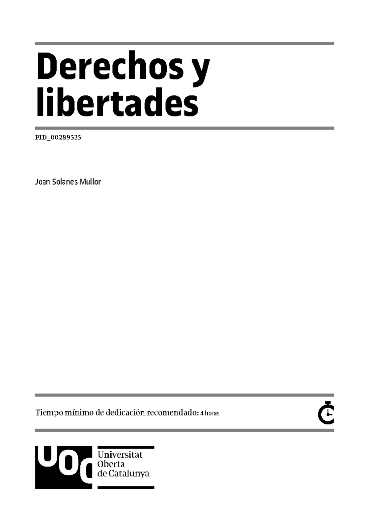 Modulo 4: Derechos y Libertades - Resumen y Análisis - Studocu