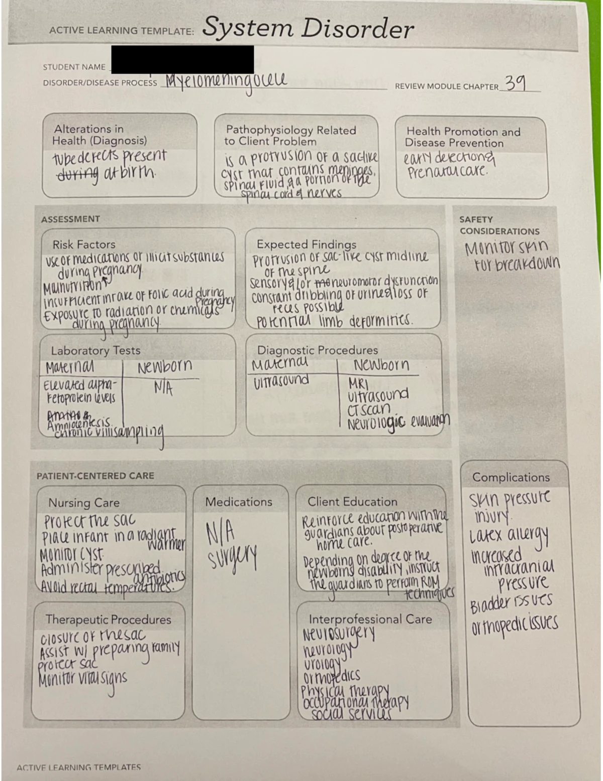 ATI system disorder preterm labor - PROCEss QwAO Buea tee 414 samen ...