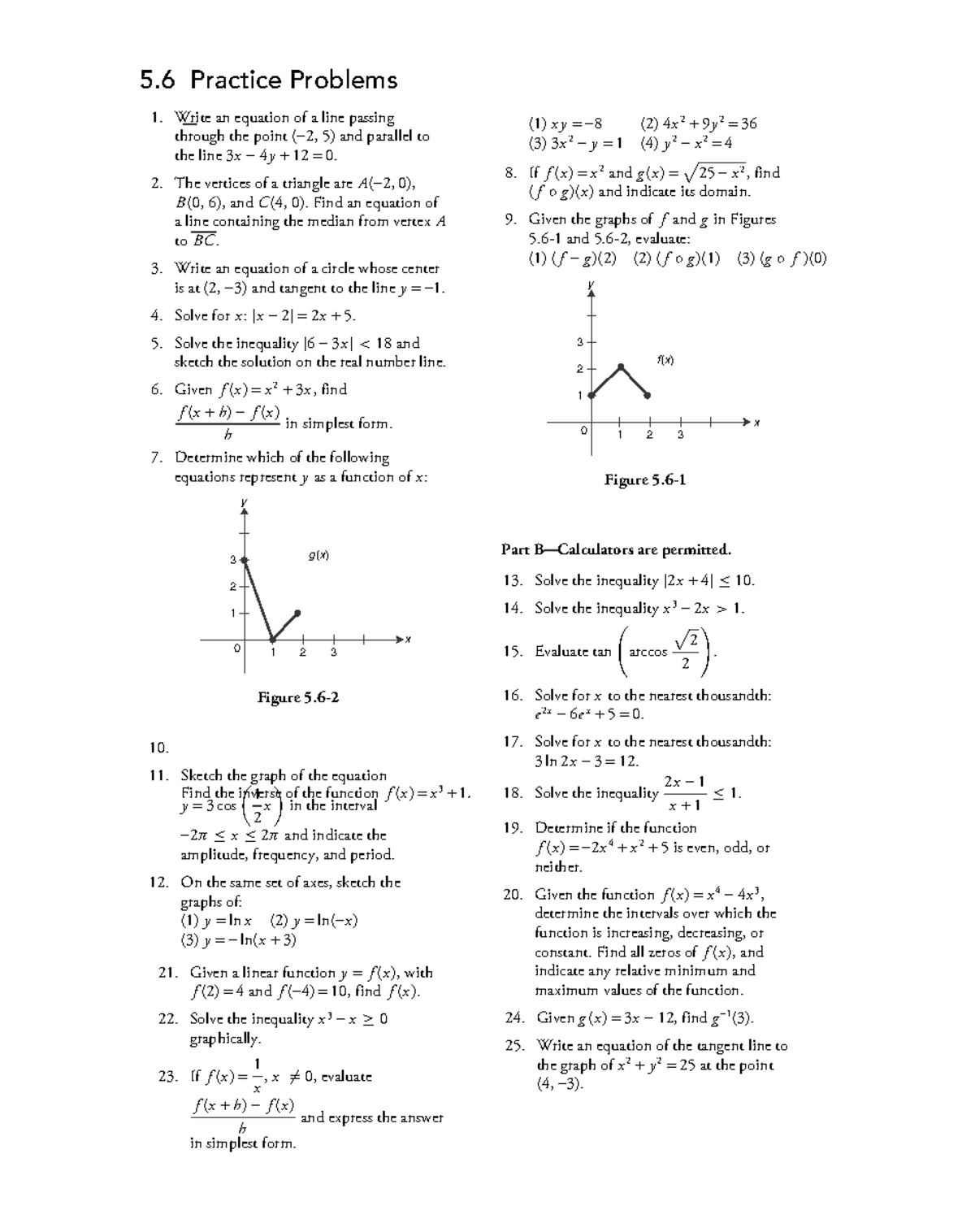 Calculus AB MA 3972 - Practice Questions for Exam Preparation - Studocu