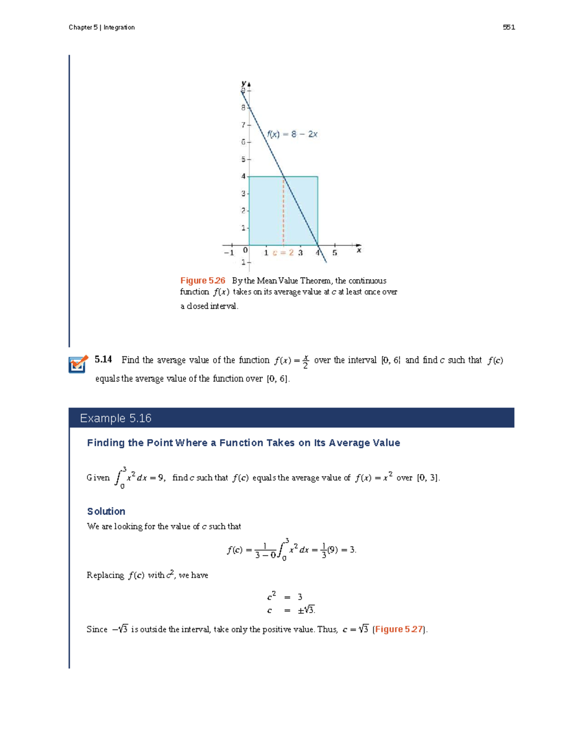 Chapter 5: Integration and the Mean Value Theorem - Calculus 551 - Studocu