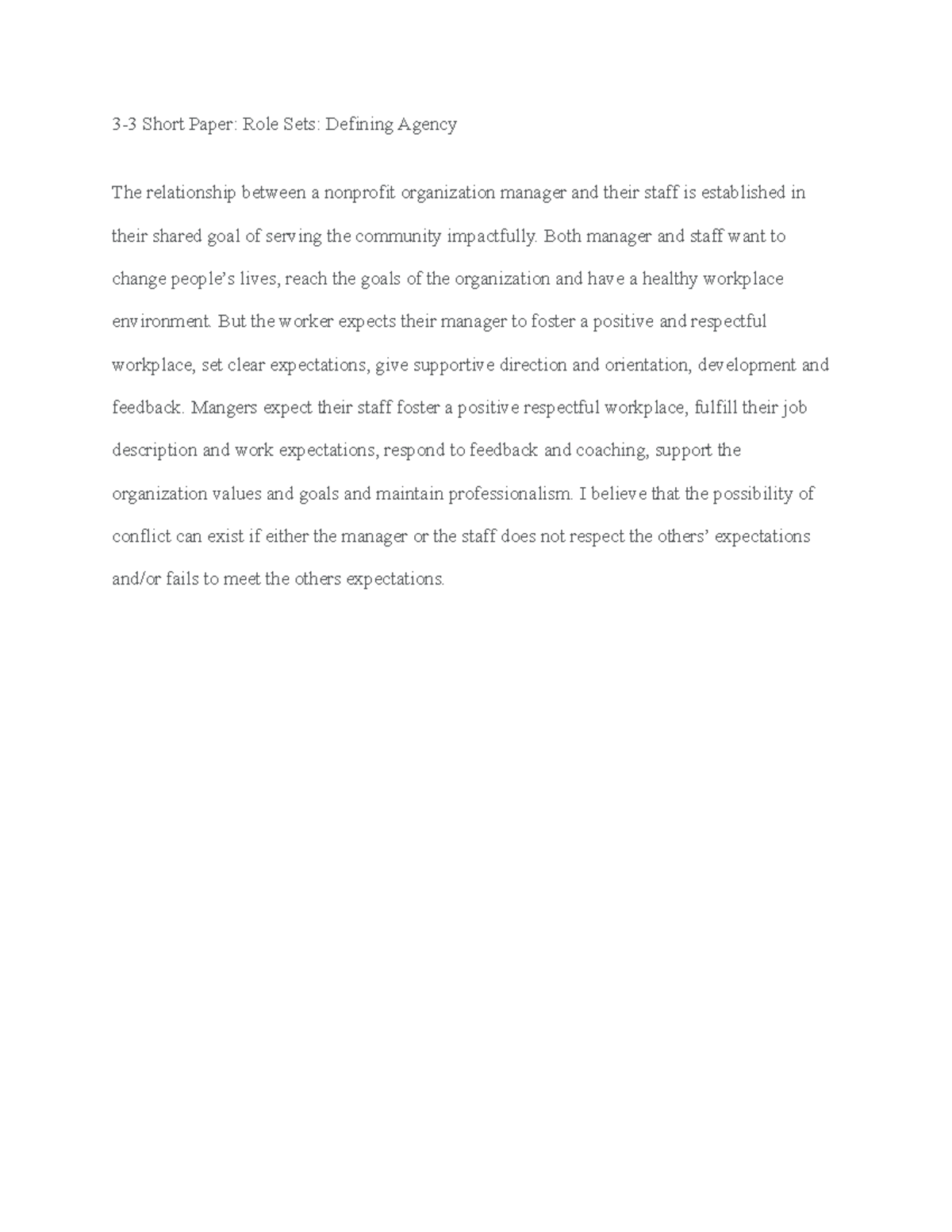 3-3 Short Paper-Role Sets - 3-3 Short Paper: Role Sets: Defining Agency ...