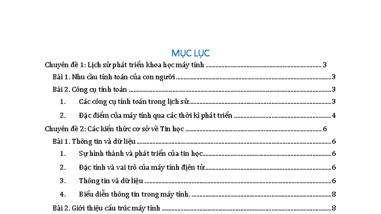 Tai Lieu Doc Them - sssssssssssssssssssss - MỤC LỤC Chuyên đề 1: Lịch ...