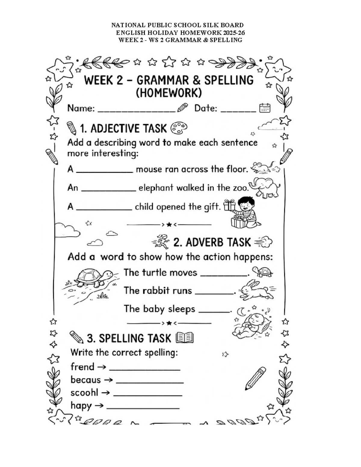 WEEK 2 - WS 2 Grammar AND Spelling - English General Paper - NATIONAL ...