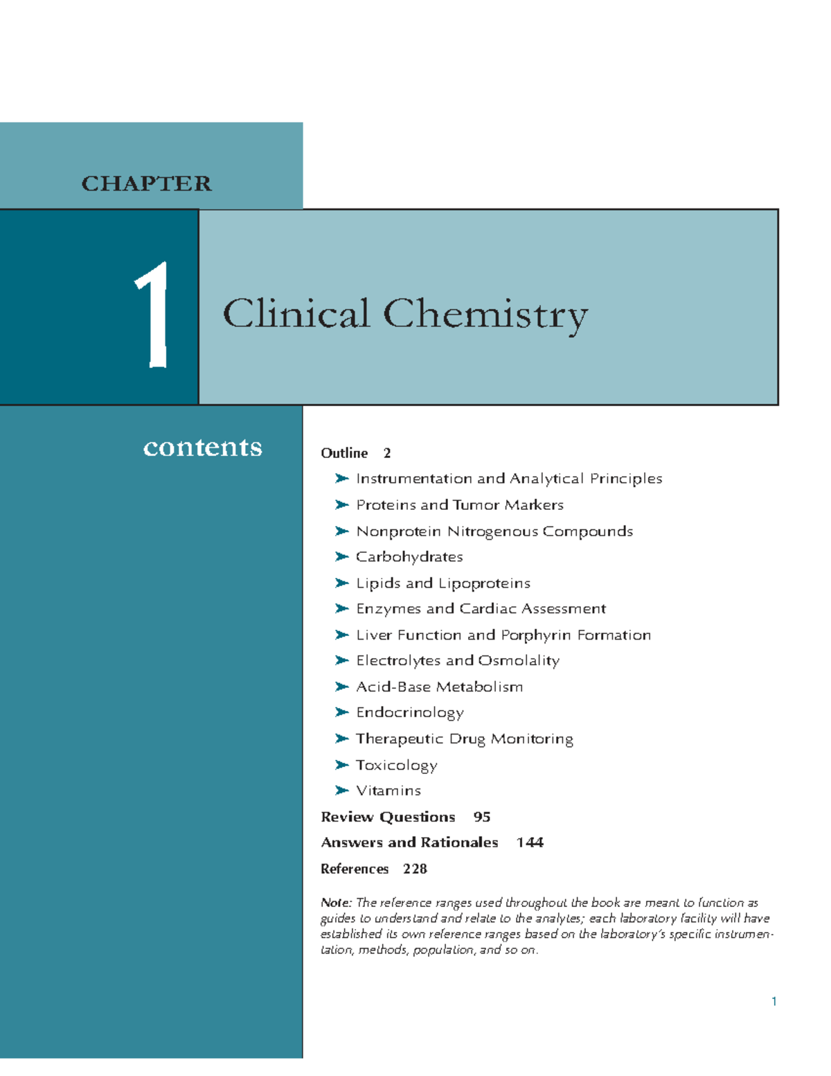 CC - CHAPTER 1 Clinical Chemistry: Instrumentation & Analytical ...