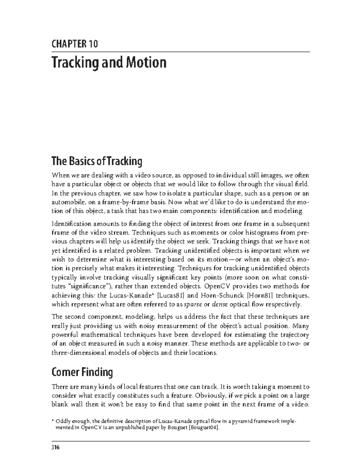 CHAPTER 10: Motion Tracking Techniques in OpenCV - Studocu