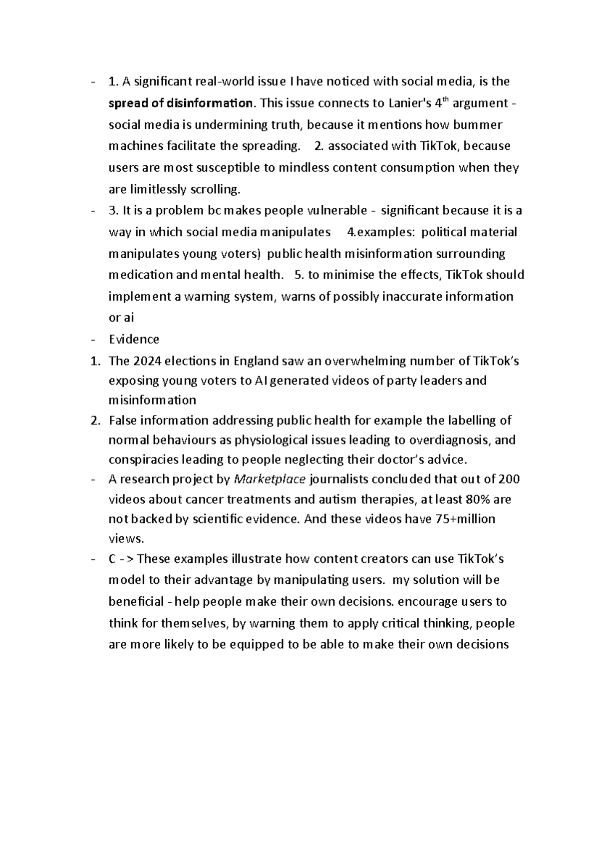 SOC 101: Study Notes on Disinformation in Social Media - Studocu