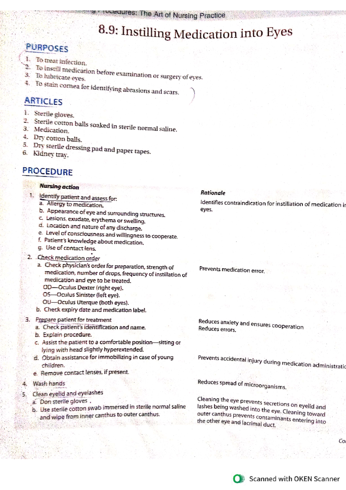 New Doc 10-01-2024 19 - Notes - vecauses: The Art of Nursing Practice 8 ...