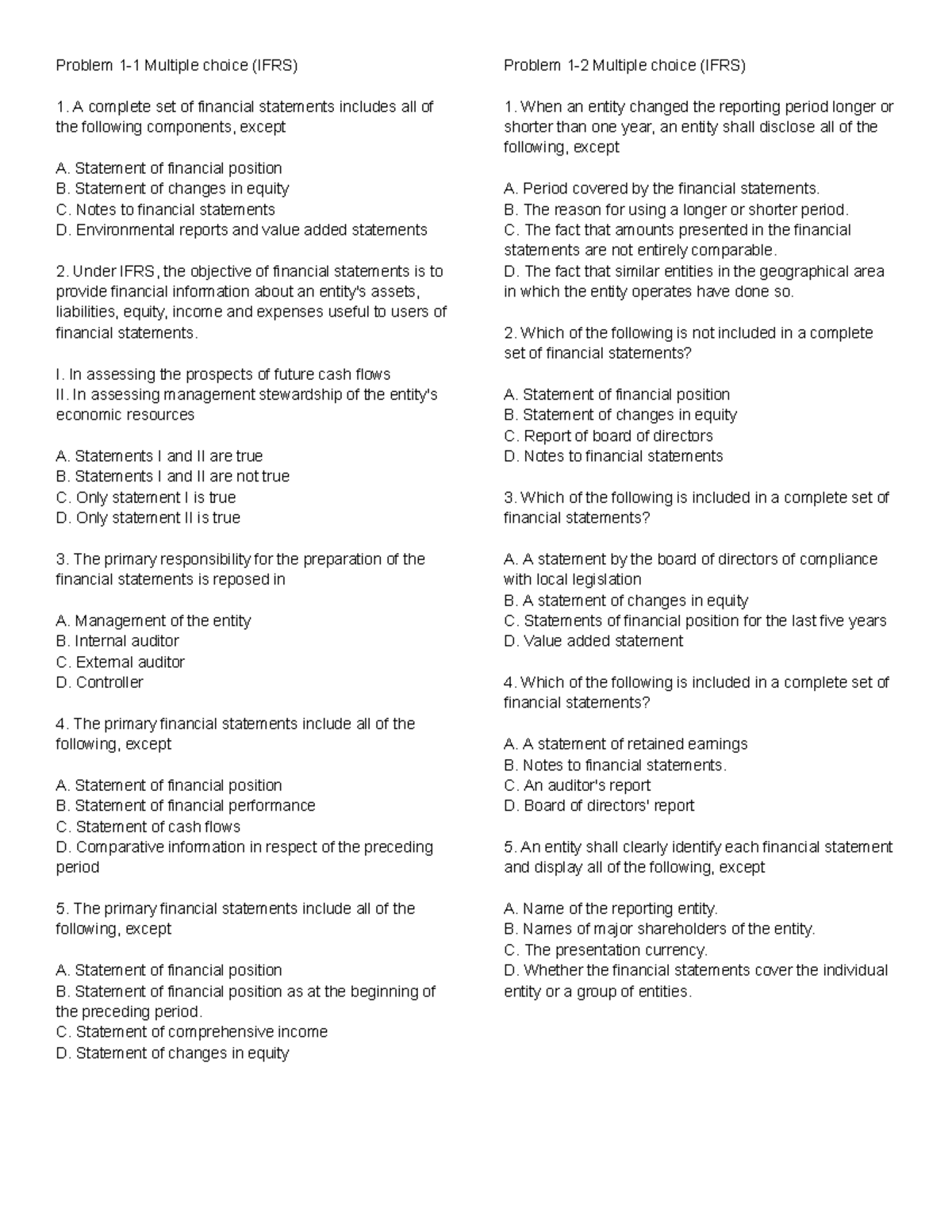 IA3-MCQs: Multiple Choice Questions on IFRS for Intermediate Accounting ...
