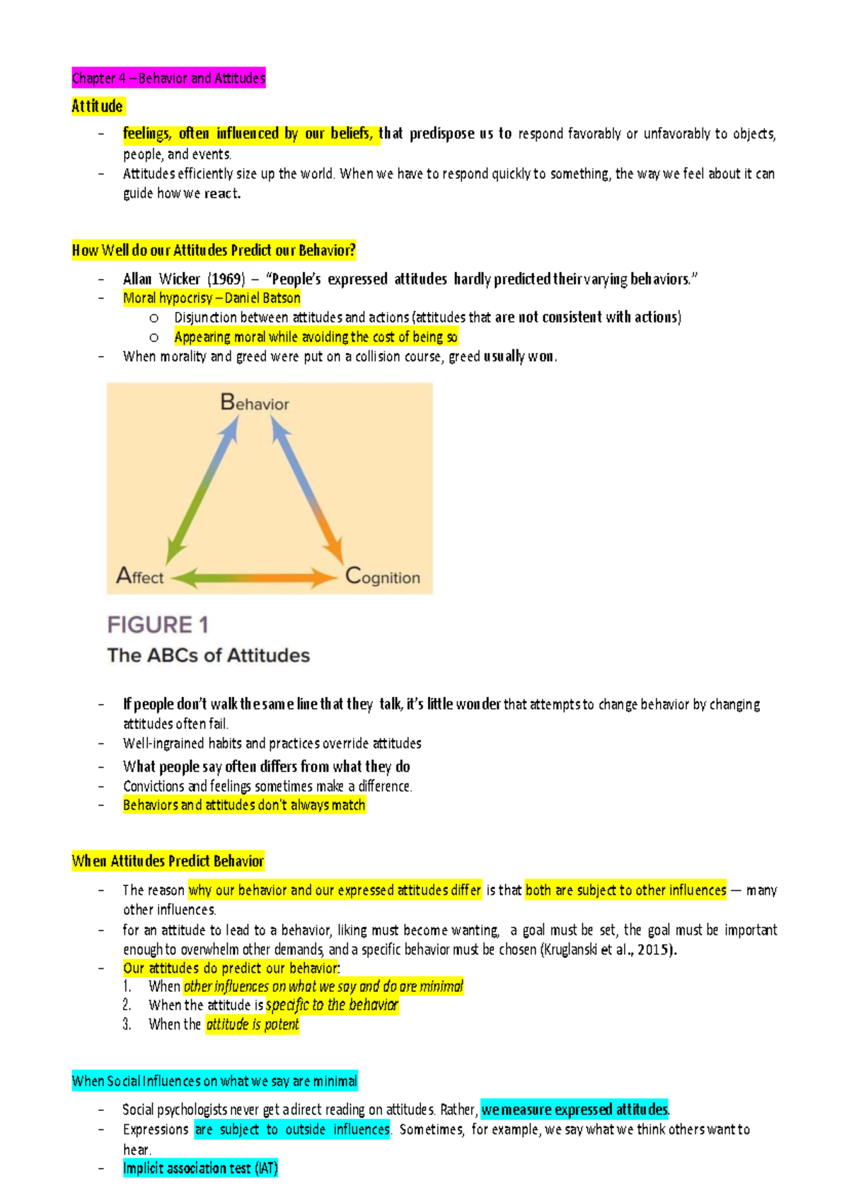 Chapter 4 - Behavior and Attitudes: Predicting Behavior Through ...