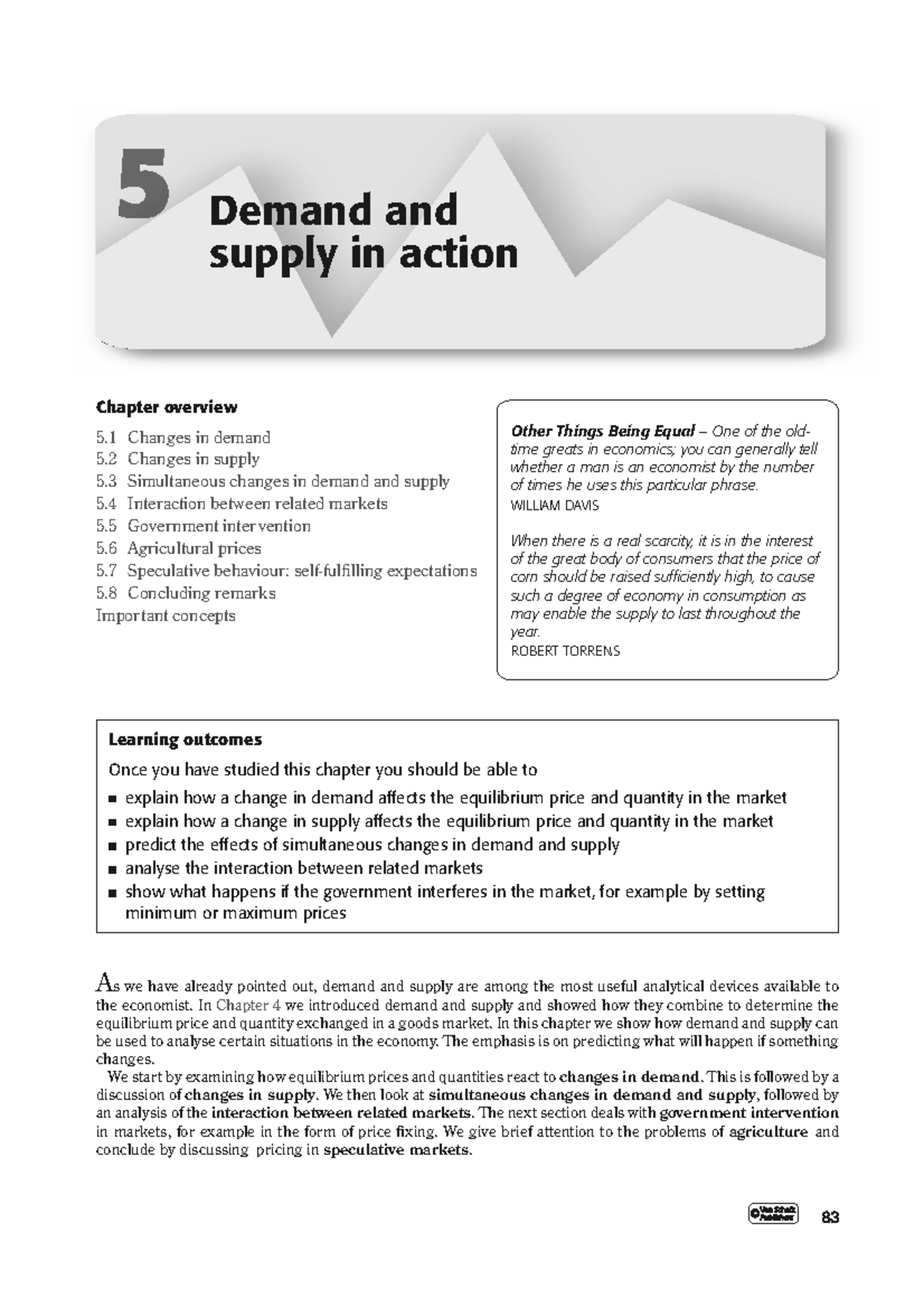 ECON 101: Chapter 5 - Demand and Supply Dynamics in Action - Studocu