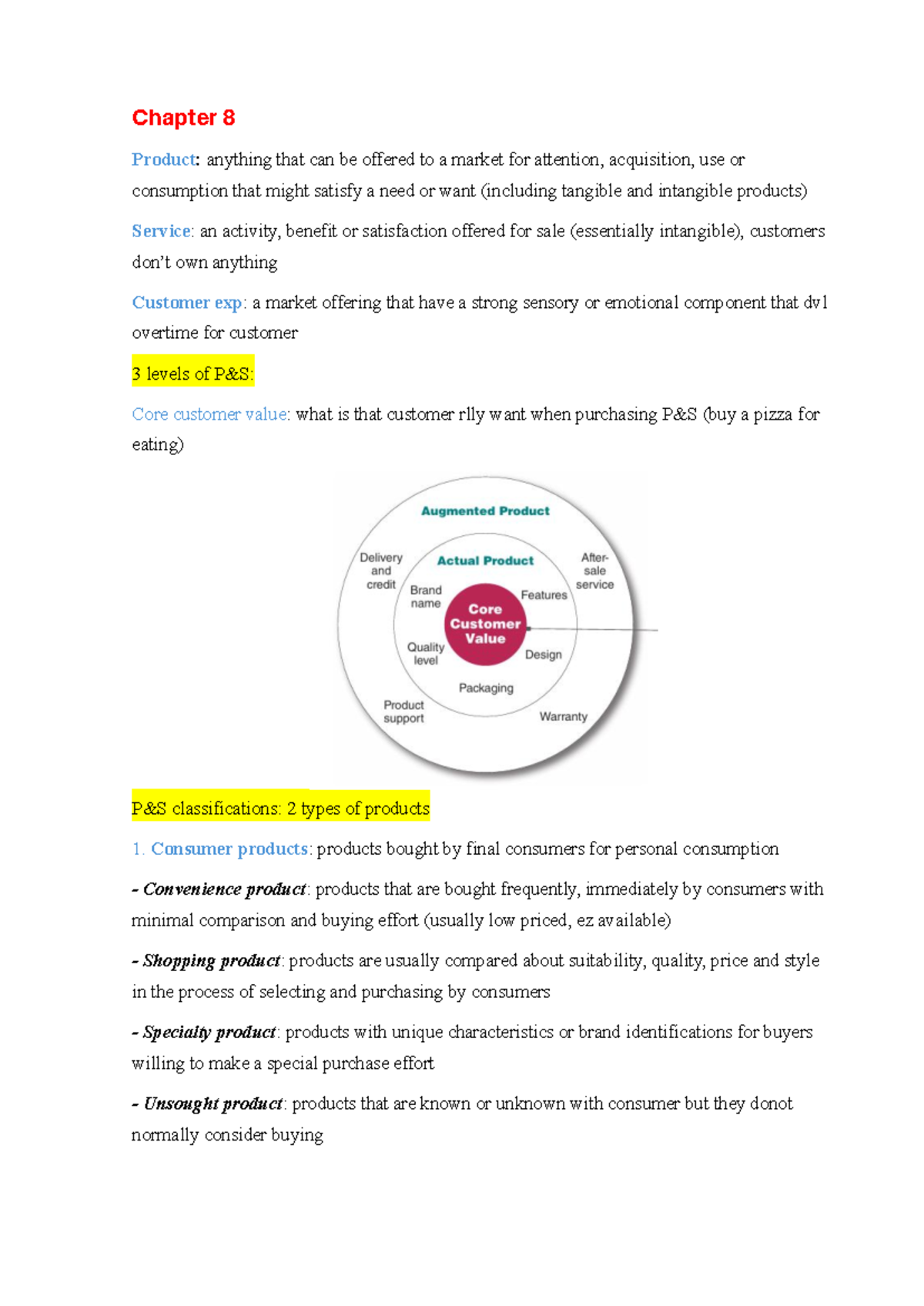 PMK Chapter 8-14 Study Notes: Product, Price, and Marketing Channels ...