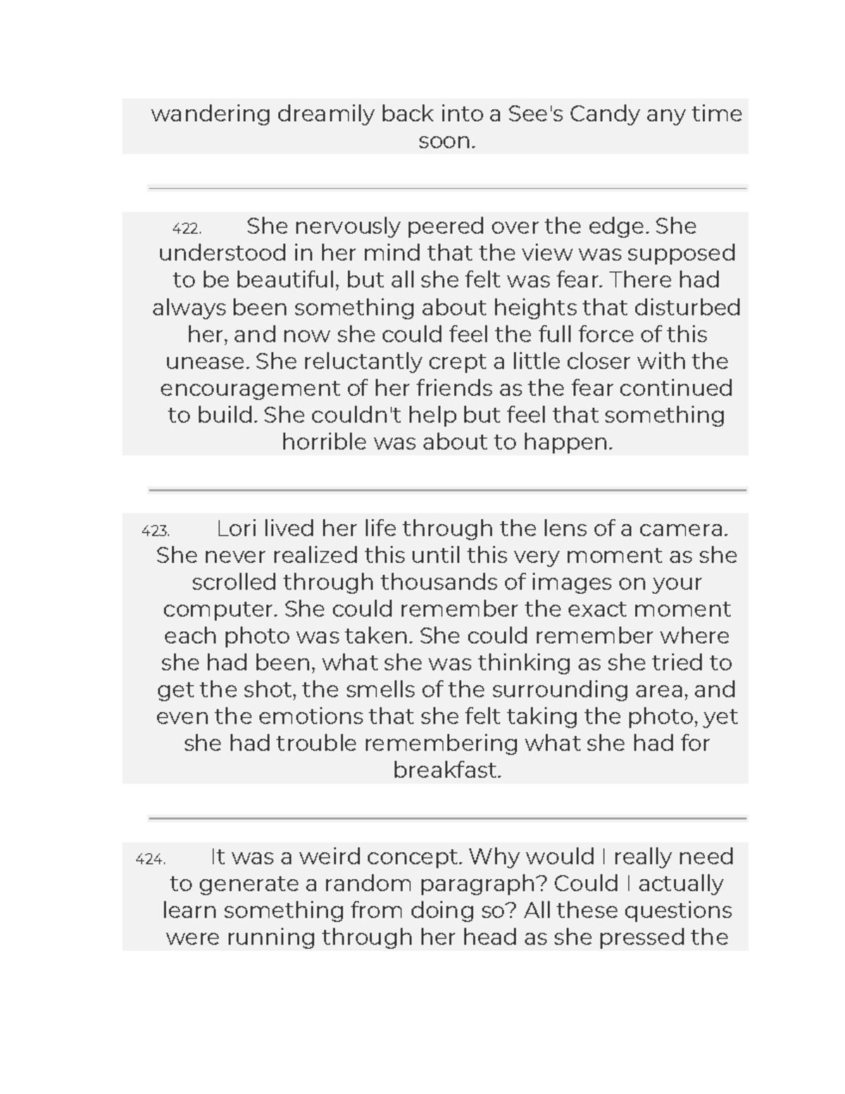 Creative Writing: Exploring Memories & Emotions - ENG 126 - Studocu