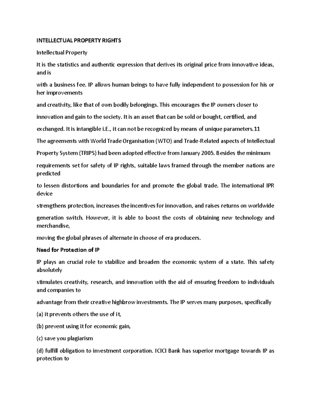 Professional Ethics Module 4 PART 7 - INTELLECTUAL PROPERTY RIGHTS ...